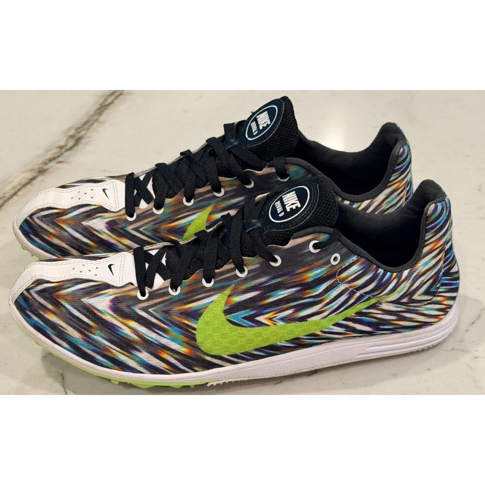 Nike Zoom Rival D 8 Men's Track Spikes SZ 10 Multicolor Chevron - 616310-170